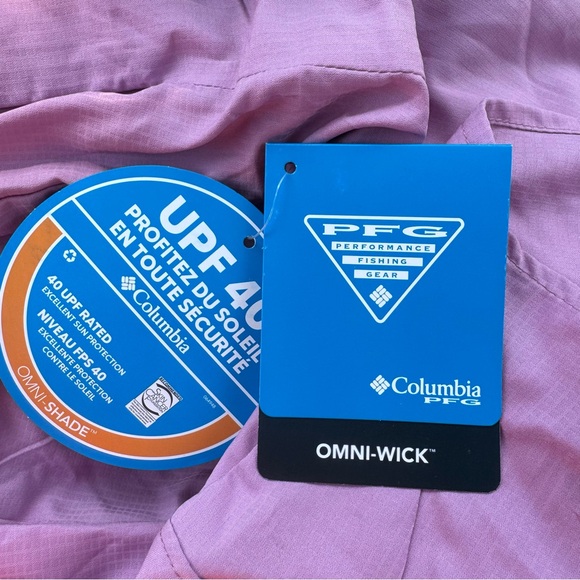 NWT Columbia Women’s Tamiami II Short Sleeve Shirt – Minuet (Pink), Size Small - Picture 6 of 11